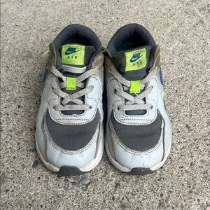 Nike Kids Sneakers - Gray and Neon Green